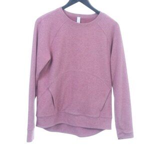 Lululemon Womens Catch a Moment Textured Crewneck Sweatshirt Size 8 Dusty Rose